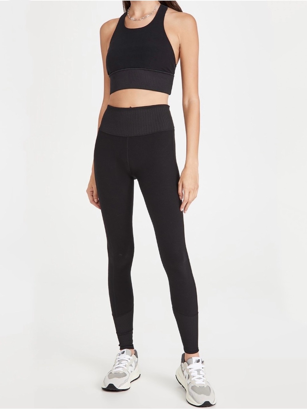 ALO yoga High-Waist Alosoft Lounge Ribbed Legging Black size Small